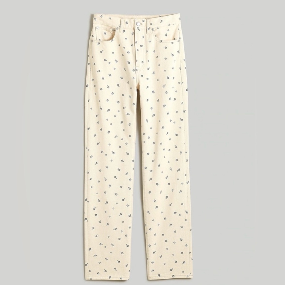 MADEWELL The '90s Straight Jean in Daisy Drizzle SIZE: 25 - Picture 6 of 15